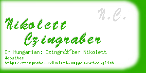 nikolett czingraber business card